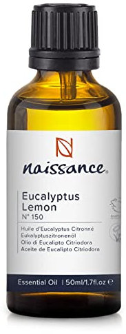 Naissance Aceite Esencial de Eucalipto Citriodora (No. 150) - 50ml - Puro, Natural, Vegano & No Diluido - Para Quemador, Humificador, Aromaterapia, Difusor, Masajes - Velas, Jabon, Baño
