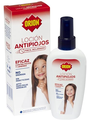 Orion Loción antipiojos con dimeticona. Sin insecticidas 100ml
