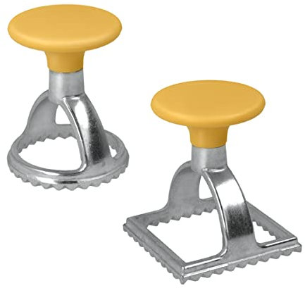 METALTEX Pasta & Co. - Juego de 2 Sellos Corta-Ravioli