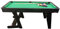 VIAVITO PT100X Folding Pool Billiards Table with Accessories, Space Saving Steady Portable Family Leisure Game Table Set for Kids & Adults w/Cues, Balls, Chalk, Triangle & Brush, Size- 5ft Green
