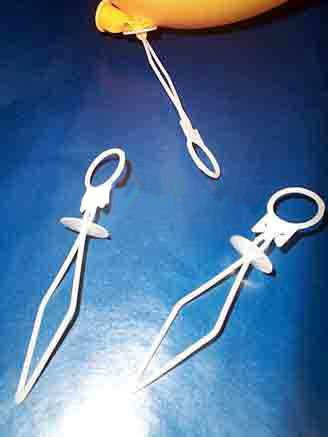 100 Stück Ballon-Fixverschlüsse, Kunststoff, zum schnellen verschließen und aufhängen von Luftballons