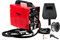Fülldrahtschweißgerät mit Zubehör (ohne GAS) 60-105A inkl. Fülldraht, Ersatzdühsen, Masseklemme, Brenner, Ventilatorkühlung, Schweißschirm, Schlackenhammer, 230V MIG 100