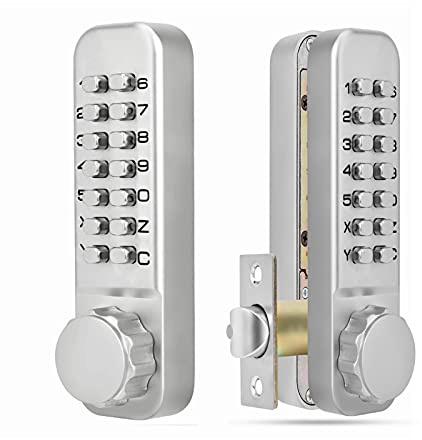 Garsent Mechanisches Codeschloss, Zinklegierung Schlüsselloses Türschloss, Keyless Sicherheit Password Access Lock für Home Büro Wohnung