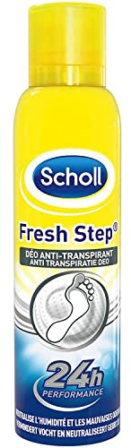 SCHOLL Lot de 6 Flacons de 150 ml Spray Anti Transpirant Fresh Step 24h