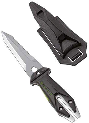 SALVIMAR Goemon Cuchillo, Unisex Adulto, Negro, 19,5 cm
