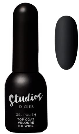 DIDIER LAB - Premium Top Coat Semipermanente Veloure - Capa Superior de Protección del Esmalte de Gel - Esmalte Semipermanente - Esmaltes Semipermanentes Para Uñas - Gel Polish Uñas