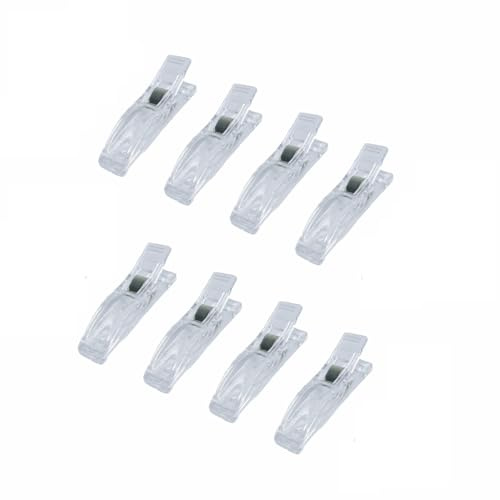 8 Clips for Pleated Paper Blinds Shades, Clear Plastic Blinds Clips for Window Temporary Window Blinds Shades Clips that hold Curtains