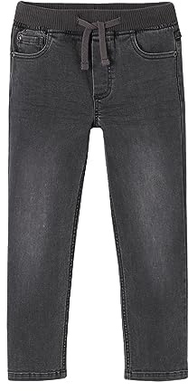 VERTBAUDET Jean garçon Indestructible Droit Relax Facile à Enfiler Denim Gris 6A