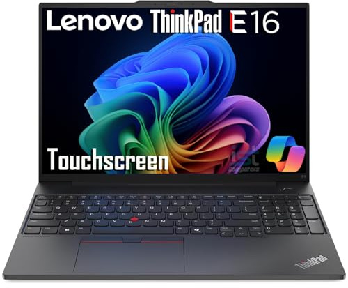 Lenovo ThinkPad E16 Gen 2 Business Laptop (16 FHD+ Touchscreen, AMD Ryzen 7 7735U (> Intel i7-1355U), 16GB DDR5 RAM, 512GB SSD), Backlit KB, 1080p Webcam, Wi-Fi 6E, Ethernet, Win 11 Pro w/ Copilot