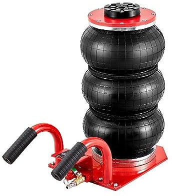 Wagenheber hydraulisch, Dreifach-Luftheber mit 3 Tonnen (6600 lbs) Kapazität, tragbarer pneumatischer Wanheber, robust und schnell hebend, for die Autoreparatur in der Gara Zum Heben schwerer Maschine