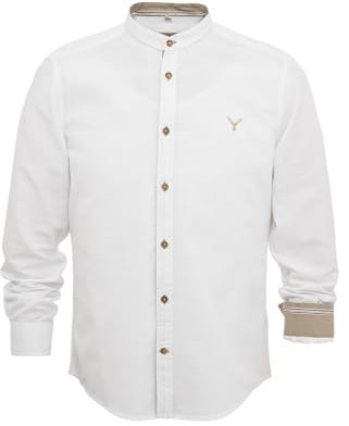 MarJo Herren Stehkragenhemd Roland weiß XXL