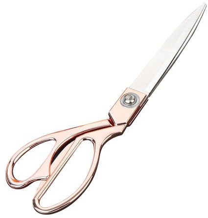 26.5 cm Schneiderschere Stoffschere, Groß Professionelle Nähschere Scharf aus Edelstahl, für Stoff-Leder-Schneiderei Künstler Studenten Schneiderinnen (Rose Gold)