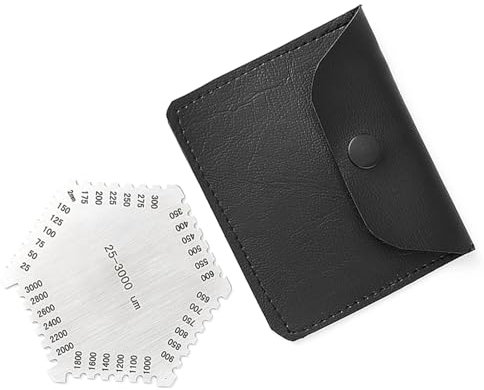 High Accurate Stainless Steel Wet Film Comb, 25-3000um Thickness Gauge, Wet Film Thickness Gauge, Hexagon Wet Film Thickness, Easy to Carry, Detailed Interval Division