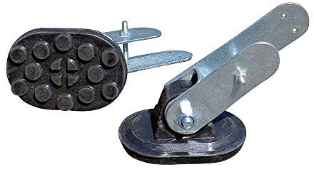 Ladder Feet - Articulated Rubber Safety Feet with Steel Bracket (Pair)