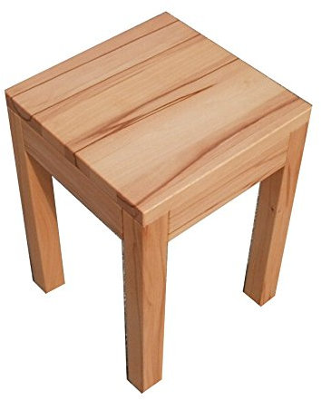 Martin Weddeling Beistelltisch Kernbuche massiv, Buche,Erle,Nussbaum,Eiche „Colonia“. (Kernbuche 35x35x40cm hoch)