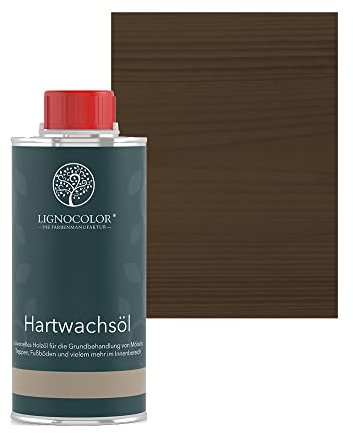 Lignocolor Hartwachsöl (250 ml, Nussbaum dunkel) Holzöl für den Innenbereich