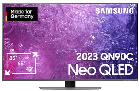 Samsung Neo QLED 4K QN90C 65 Zoll Fernseher (GQ65QN90CATXZG, Deutsches Modell), HDR+, Neural Quantum Prozessor, Dolby Atmos, Smart TV [2023]