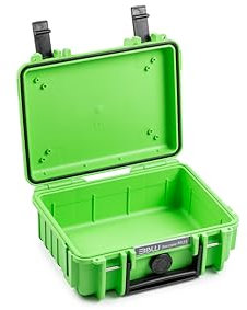 B&W International Transportkoffer Outdoor 500 (PP.23) Grün – Leerkoffer – wasserdicht (IP67), staubdicht, schlagfest, extrem robust