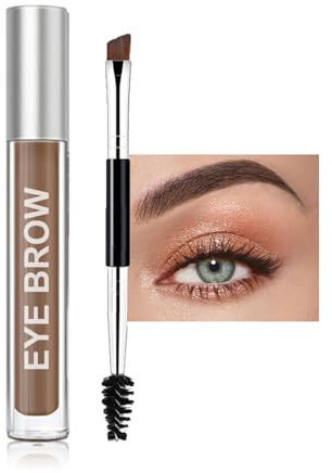 Wasserfestes Augenbrauen Gel – Langanhaltende, natürliche Flüssiges Getöntes Augenbrauengel Make-up Mit Pinsel Set - Augenbrauenfarbe für volle, definierte Brauen