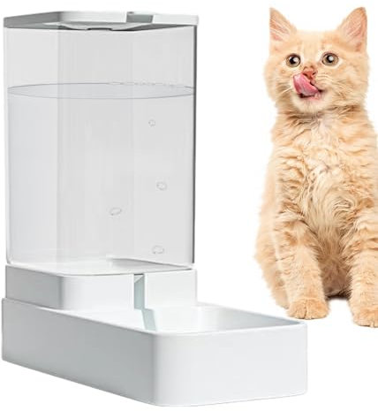Automatischer Katzenfutterautomat, Futterautomat Für Katze Und Welpe, Trockenfutterspender Für Haustiere, Auto Wasserfutter-Haustierfutterautomat, Für Kleine Und Mittelgroße Haustiere