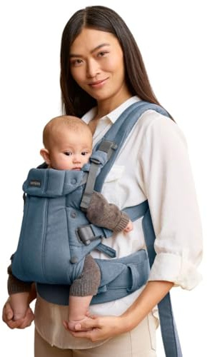 BabyBjörn Bärsele Harmony, Melerad väv, Blå