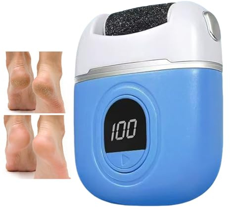Quorvex Removedor Eléctrico de Callos en Pies,Molinillo Para Piel Muerta - Aparato Eléctrico Portátil Recargable Sin Cable Para Eliminar Piel Muerta En Y Spa Podológico
