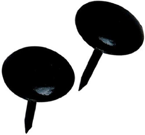 Hillman Furniture Nails Black Round Head Large 25 Pack 122684