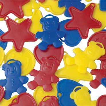 10 x Ballongewicht bunt gemischt, Verschiedene Motive, ca. 8 gr. pro Stück