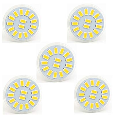 WELSUN MR11 GU4 Led Bombillas 5W, 40W Reemplazo de halógeno, 12V 24V Bombilla de bajo voltaje Proyector para iluminación de pista de inundación de paisaje al aire libre, No regulable, 35 mm, 350 lm, C