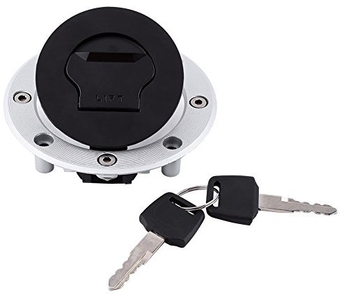 Tapa de bloqueo de gasolina para motocicleta, tapa de tanque de combustible de gasolina, 2 llaves, compatible con GSXR 600750 para GSXR1300