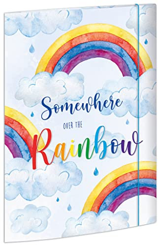 RNKVERLAG - Sammelmappe in DIN A4, mit Gummizugverschluss und 3 Einschlagklappen, 1 Stück