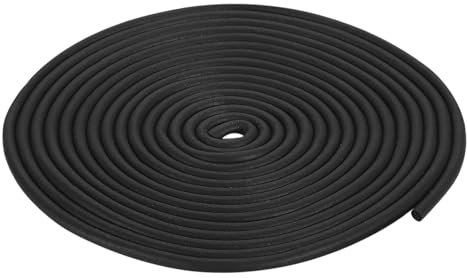 QUARKZMAN Nastro Tenuta Gomma Espansa, Diametro 3mm (1/8) Lunghezza 2 Metri (6,56 piedi) Gomma EPDM Rotonda per Guarnizioni Fai Da Te Magazzino Tappetini Tubi Schiuma Artigianato