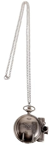 Holibanna Vintage Taschenuhr Herren Damen Retro Fob Uhr Mit Zug-Motiv Präzisem Mechanischem Uhr Antrieb Langlebigem Metallgehäuse Stilvollem Design Für Alltag Und Geschenk