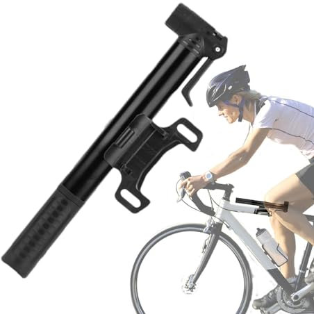 Fahrradpumpe – Luft-Handpumpe – Reifenfüller, Fahrradreifenpumpe, Luftpumpe, Hochdruck-Rahmenpumpe für Rennräder und Mountainbikes