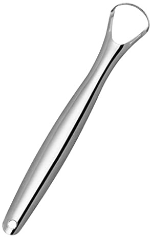 Grattoir à langue en acier inoxydable - Brosse de nettoyage réutilisable pour adultes et enfants