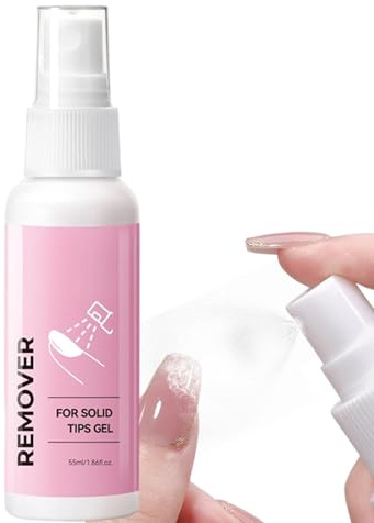 CGACCSD Soluzione per la Rimozione delle Unghie Press-on - Detergente Smalto Semipermante Solido,Spray Rimuovi Smalto 55 ml per Manicure e Ricostruzione Unghie Viaggio Casa SPA