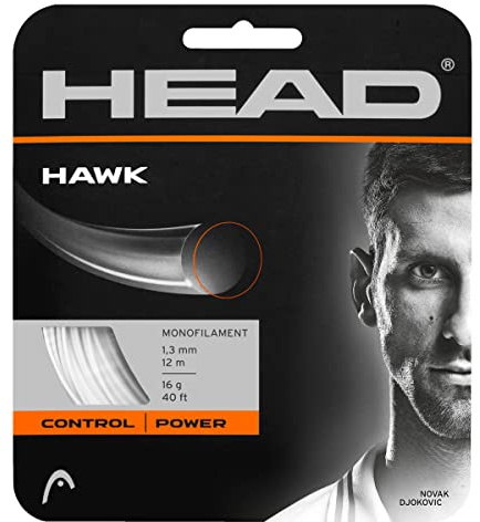 HEAD Hawk Tennis-Saite, Weiß, 1.20 Mm / 18 g