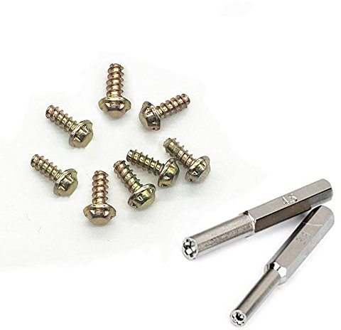8 x 3,8 mm Kartuschengehäuse Sicherheitsschrauben mit Schraubendreher für NES SNES N64 Gameboy GB Game Cartridge Torx Schraube Ersatz