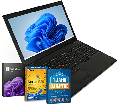 Lenovo ThinkPad T560 15,6 tums full HD Laptop Intel Core i5-6300U@ upp till 3 GHz 16 GB 512 GB SSD med Windows 11 Pro och gratis antivirusprogramvara inkl. 1 års garanti (renoverad)