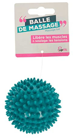 UPFIT - Balle de massage, balle de massage à picots - Permet de se faire un automassage localisé sur les muscles après le sport - Petite et facile à transporter - Couleur: Bleue - Poids: 40g