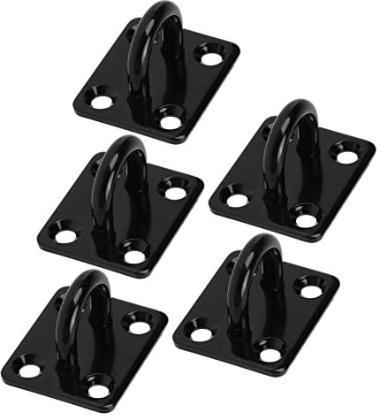 5 Stück Edelstahl-Deckenhaken, Augplatte Edelstahl Deckenhaken Befestigungshaken U-Haken Verdickte Verstärkte Tragende Türschnalle Befestigungsschnalle ösenplatte Für Hängematte Boxsack Yoga(8mm)