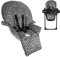 My Babiie MBHC8 Premium Highchair Seat Cover Only with 5-Point Harness - Padded PVC Seat Cover, Easy Clean, Seat Cushion Compatible with My Babiie MBHC8 - Black Leopard