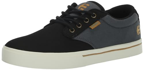 Etnies Jameson 2 ECO skate-sko för män, svart/mörkgrå/guld, 40 EU, Svart mörkgrå guld, 41 EU