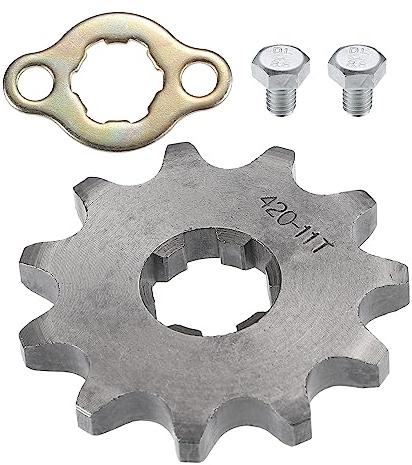 QUARKZMAN 420 Stile 11T Denti 17mm ID Motore Anteriore Pignone Set per Moto