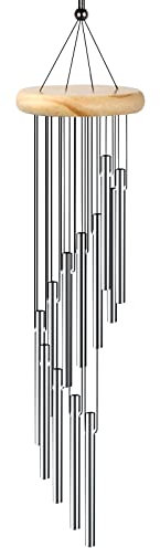 1 Pièce Carillon, Carillon a Vent Exterieur, Carillon à Vent, Carillons Décoratifs D'extérieur, Carillon Exterieur Jardin, Convient Aux Jardins, Balcons, Décoration de La Maison, Argent