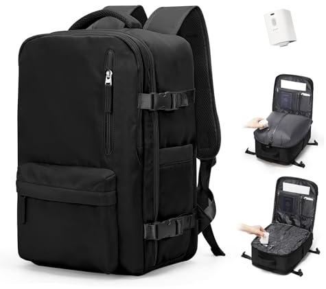 BJLFS Mochila Viaje al Vacio con Bomba Mochila Viaje Cabina Avion 40x30x20 Ryanair Mujer Equipaje de Mano 40x30x20 Wizzair Vueling Easyjet Bolsa de Viaje Hombre Mochilas para Computadoras portátiles