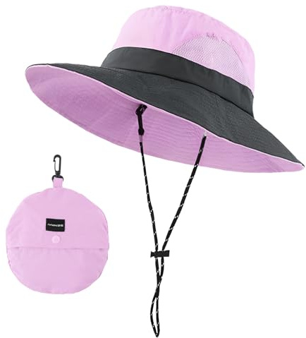 FYting Gorro Pescador Hombre,Bucket Hat,Gorro Pescador,UPF 50+(Púrpura)