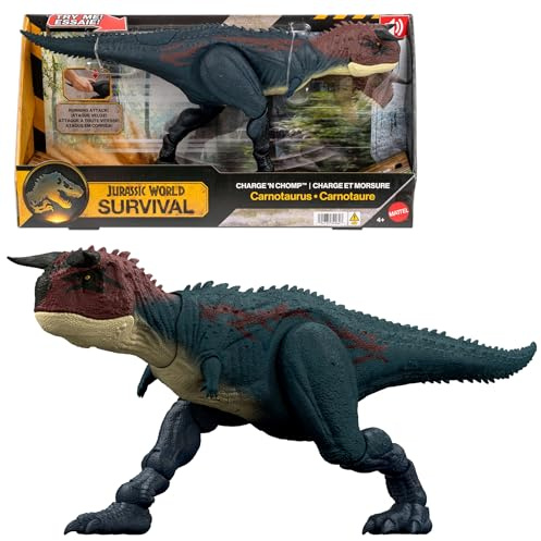 Mattel Jurassic World Charge N Chomp Figura Carnotaurus