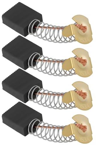 The Lord of the Tools Lot de 4 balais de charbon pour moteur 16 x 13 x 6 mm pour perceuse électrique et outils électriques