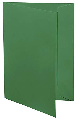 6 confezioni di cartelle presentazione Artoz per DIN A4 - Verde peccio (verde scuro) - cartone ondulato - 220 g/m² - 220 x 310 mm - Cartelle per candidature di alta qualità